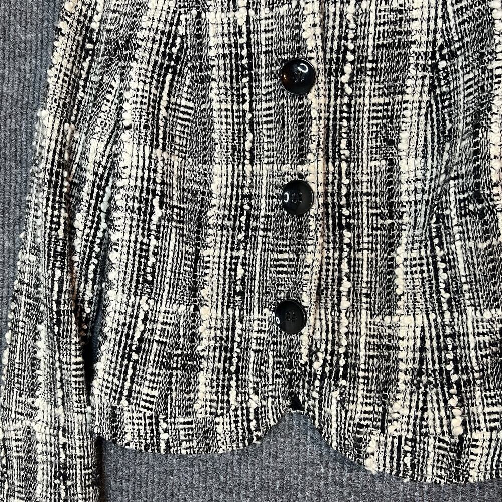 Lafayette 148 Womens Tweed Blazer Jacket Size 2 Snap Button Up Lined Office - Picture 3 of 11